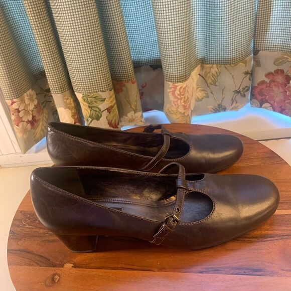 Womens Ecco chunky heel. Inv 5290c - Picture 4 of 6